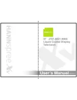 HANNspree XV Series 32 User Manual предпросмотр