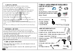 Предварительный просмотр 3 страницы Hanover 9820103-1 Assembly Instruction Manual