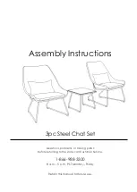 Preview for 2 page of Hanover ACCENT3PC-GRY Assembly Instructions Manual