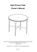 Preview for 2 page of Hanover BRIGDN5PCBR Owner'S Manual