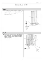 Preview for 6 page of Hanover Camo 4pc Seating Set Assembly Instructions Manual