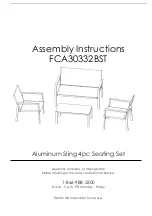 Hanover FCA30332BST Assembly Instructions Manual preview