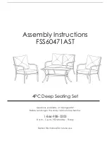 Preview for 3 page of Hanover FSS60471AST Assembly Instructions Manual