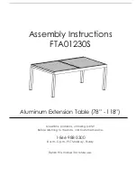 Preview for 2 page of Hanover FTA01230S Assembly Instructions Manual