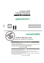 Preview for 4 page of Hanover HAN506A Owner'S Manual