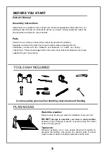 Preview for 3 page of Hanover HANGHMN-3NAT Assembly Instruction Manual