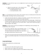 Preview for 8 page of Hanover HSD0431 Assembly  & Care Manual