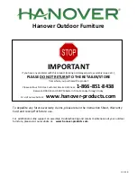 Hanover NEWPORT6PCNVY Installation Manual preview