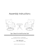 Hanover PALMBAY3PCTAN Assembly Instructions Manual preview