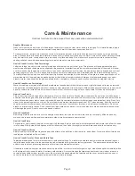 Preview for 3 page of Hanover TRAD9PCSW8RED Care & Maintenance