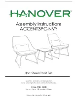 Hanover Wicker ACCENT3PC-NVY Assembly Instructions Manual preview