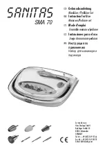 Hans Dinslage SANITAS SMA 70 Instructions For Use Manual preview