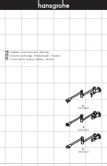 Предварительный просмотр 1 страницы Hans Grohe 04218800 Installation/User Instructions/Warranty