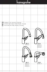 Preview for 1 page of Hans Grohe 04286 0 Series Manual