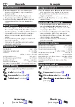 Preview for 2 page of Hans Grohe 1343718 Series Instructions For Use/Assembly Instructions