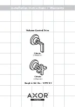 Hans Grohe 13975181 Installation Instructions / Warranty предпросмотр