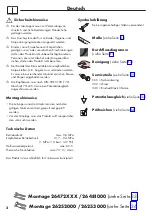 Preview for 2 page of Hans Grohe 26481000 Instructions For Use/Assembly Instructions