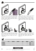 Preview for 72 page of Hans Grohe 4011097779355 Instructions For Use/Assembly Instructions