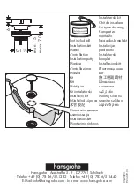 Preview for 2 page of Hans Grohe 50001 Series Assembly Instructions