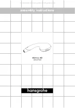 Preview for 10 page of Hans Grohe Aktiva A8 28547 Series Manual