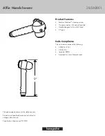 Hans Grohe Alfie Handshower 28560001 Specification Sheet preview