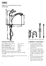 Предварительный просмотр 2 страницы Hans Grohe Allegro E 04076 0 Series Installation Instructions / Warranty