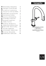 Preview for 1 page of Hans Grohe Aqittura M91 210 1jet sBox lite SodaSystem 76838... Instructions For Use/Assembly Instructions