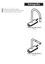 Preview for 1 page of Hans Grohe Aquno Select M81 250 2jet 73836 Series Installation/User Instructions/Warranty