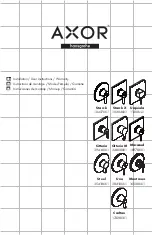 Preview for 1 page of Hans Grohe Axor 17428 1 Series Installation/User Instructions/Warranty