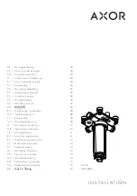 Preview for 1 page of Hans Grohe AXOR 26434180 Assembly Instructions Manual