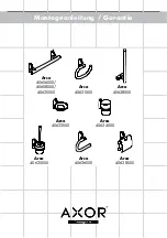 Preview for 1 page of Hans Grohe AXOR Arco 40630 Series Manual