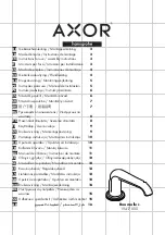 Hans Grohe AXOR Bouroullec 19417000 Instructions For Use Manual preview