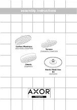 Предварительный просмотр 13 страницы Hans Grohe Axor Carlton 28474 Series Assembly Instructions Manual