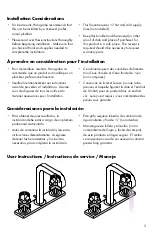 Preview for 3 page of Hans Grohe Axor Citterio 39133 1 Series Installation Instructions / Warranty