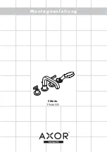 Preview for 1 page of Hans Grohe Axor Citterio 39446 Series Installation Instructions Manual