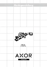 Preview for 1 page of Hans Grohe AXOR Citterio 39452000 Manual