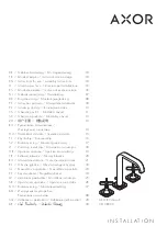 Preview for 1 page of Hans Grohe AXOR Citterio E 36108000 Instructions For Use And Assembly Instructions