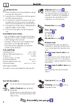 Preview for 4 page of Hans Grohe AXOR Citterio E 36411000 Instructions For Use/Assembly Instructions