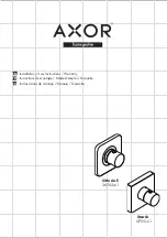 Preview for 1 page of Hans Grohe AXOR Citterio E 36702 1 Series Installation/User Instructions/Warranty