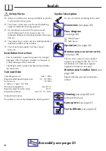 Preview for 4 page of Hans Grohe Axor Citterio M 34446000 Instructions For Use/Assembly Instructions