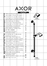 Hans Grohe AXOR Front 26023000 Instructions For Use/Assembly Instructions preview