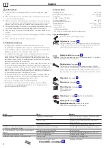 Preview for 4 page of Hans Grohe AXOR Front Instructions For Use/Assembly Instructions