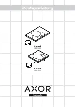 Hans Grohe AXOR Massaud 18013000 Manual preview