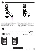 Preview for 20 page of Hans Grohe AXOR Montreux 16530 Series Instructions For Use/Assembly Instructions