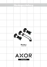 Preview for 1 page of Hans Grohe AXOR Montreux 16532 Series Manual