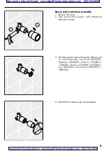 Preview for 3 page of Hans Grohe Axor Pharo Metris 15935 1 Series Installation Instructions / Warranty