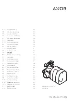 Preview for 1 page of Hans Grohe AXOR ShowerCollection Series Assembly Instructions Manual