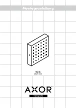 Предварительный просмотр 1 страницы Hans Grohe Axor Starch 28491000 Installation Instructions Manual