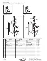 Предварительный просмотр 1 страницы Hans Grohe Axor Starck 10004XX1 Parts List