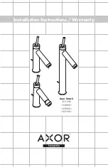 Предварительный просмотр 1 страницы Hans Grohe Axor Starck 10111 1 Series Installation Instructions Manual